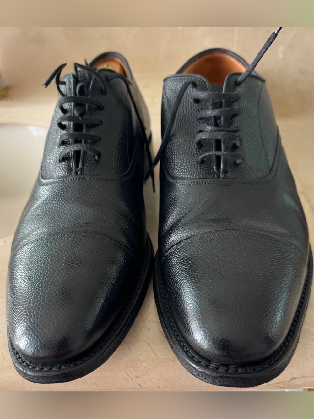 Church’s Buckden Black Pebble Grain Leather Oxford Shoes (UK 9.5 F / US 10.5)